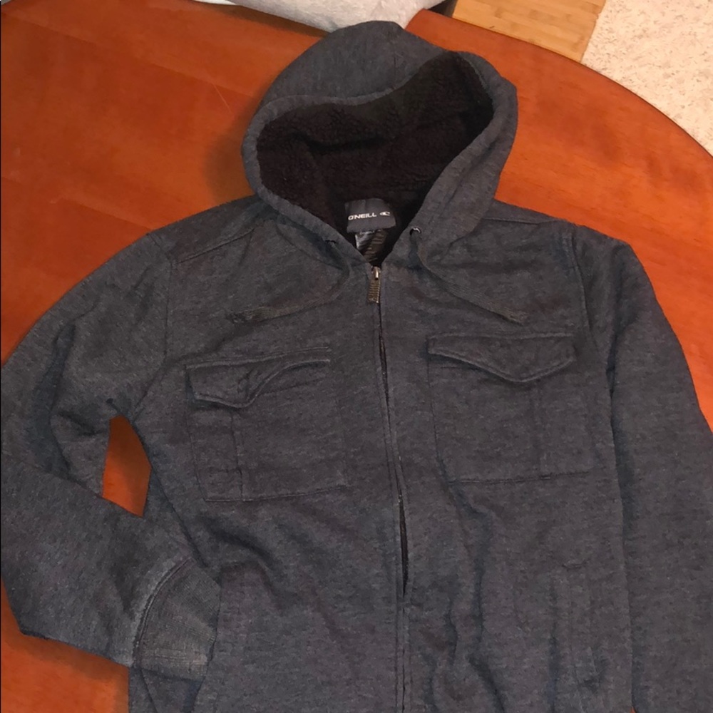 ONeil fleece lined double pocket zip up jacket